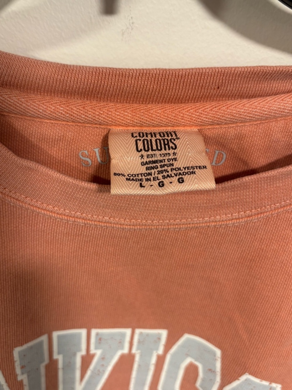 Comfort Colors Coral Graphic Crewneck Sweatshirt - Picture 3 of 4